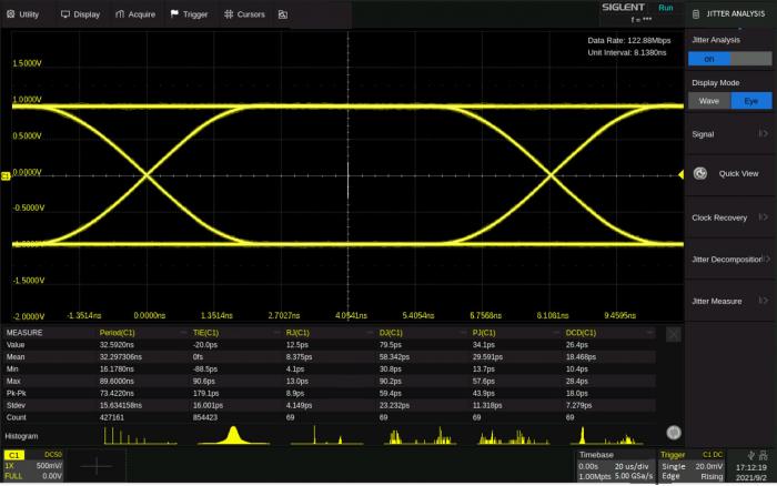 SDS6000Pro-EJ Eye diagram/jitter analysis (sw) @ electrokit (1 av 1)