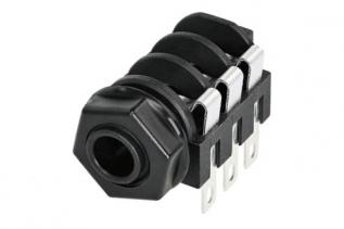 6.3mm hona 3-pol stereo chassie @ electrokit