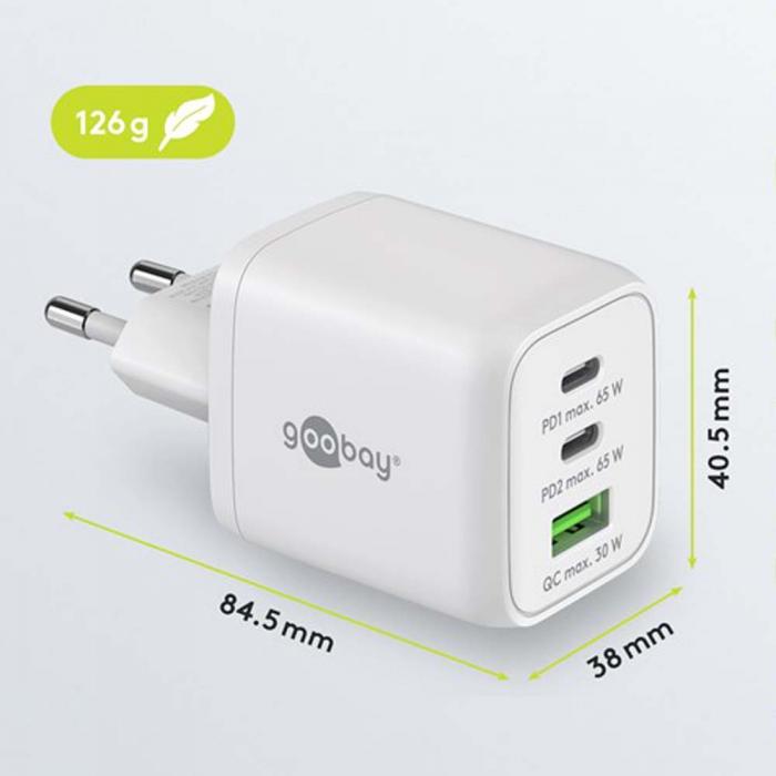 USB-C PD multiport GaN charger 65W white @ electrokit (4 of 4)