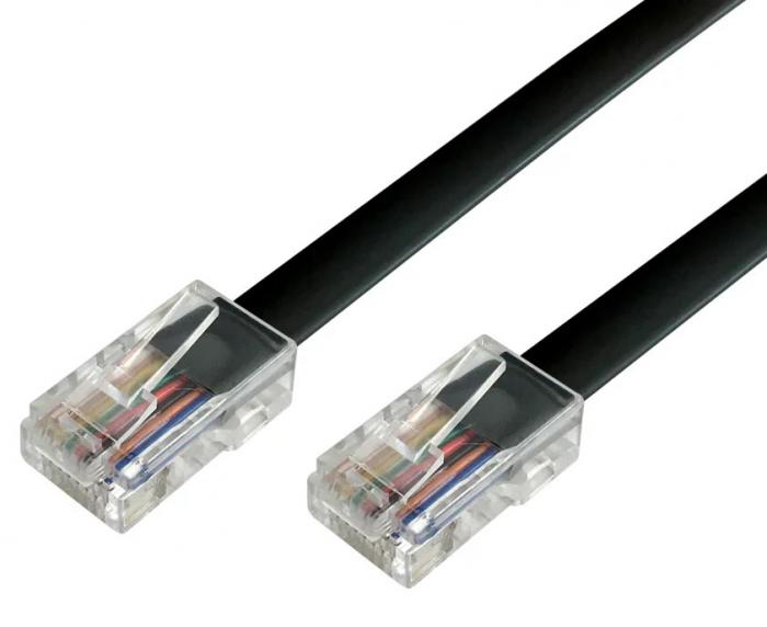 RJ45 modular signal and network cable 3m black @ electrokit (1 of 1)