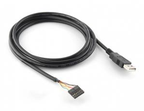 FTDI-kabel USB/TTL - I/O 3.3V - VCC 5V @ electrokit