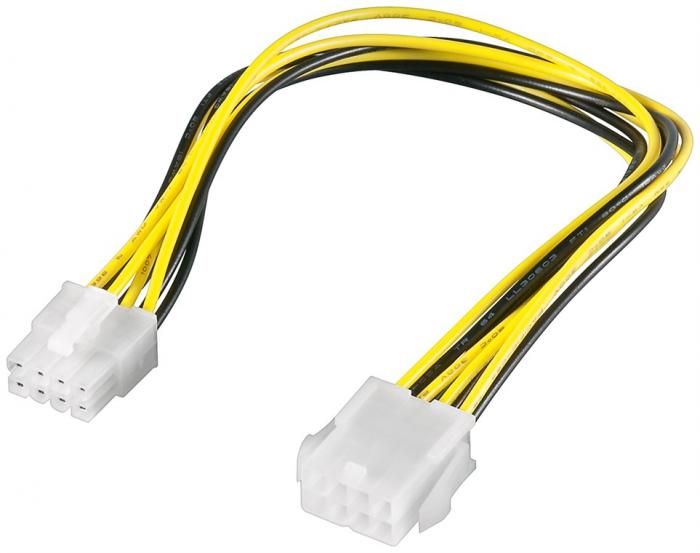 Frlngningskabel EPS12V 8-pin 0.28m @ electrokit (1 av 1)