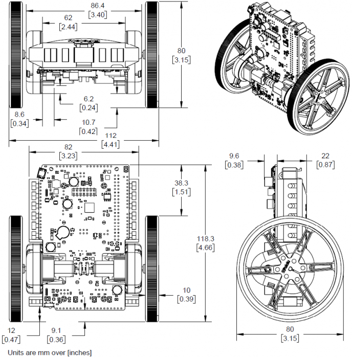 Balancing Robot Kit Balboa (excl motors and wheels) @ electrokit (21 of 22)