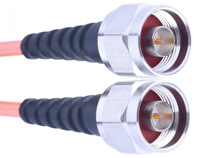 Kabel N-hane till N-hane RG-142 3.0m 6GHz Tekbox @ electrokit (1 av 1)