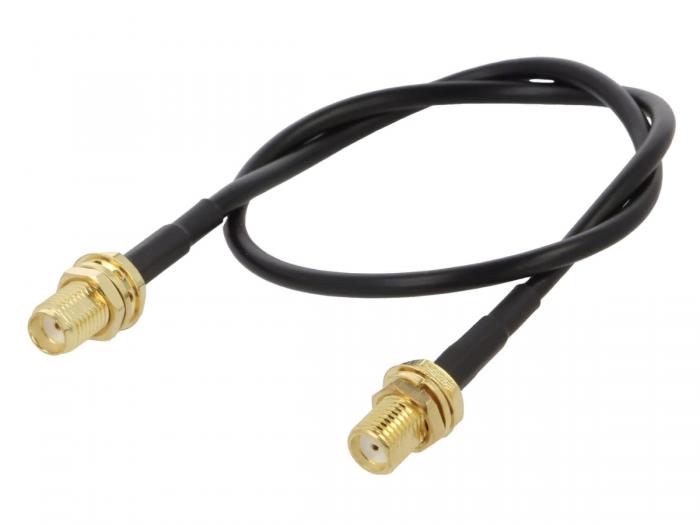 Kabel SMA-hona till SMA-hona RG-174 0.3m @ electrokit (1 of 1)