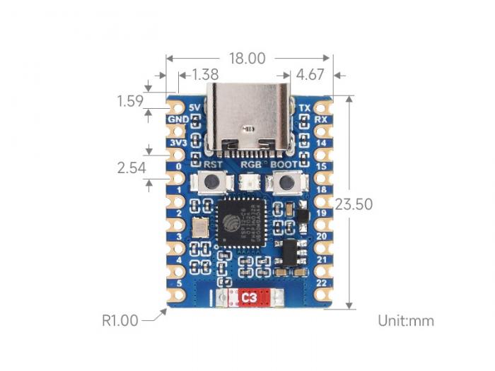 Utvecklingskort ESP32-C6 @ electrokit (5 av 6)