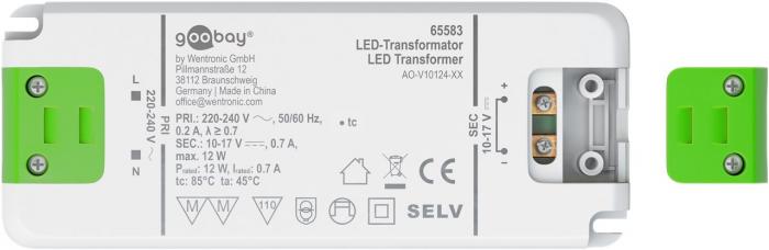 LED transformator 700mA 12W - konstant strm @ electrokit (2 av 5)