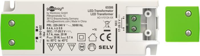 LED power supply 700mA 20W - constant current @ electrokit (2 of 5)