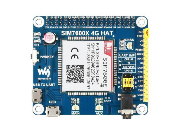 4G / GNSS HAT fr Raspberry Pi SIM7600E-H @ electrokit (3 av 10)