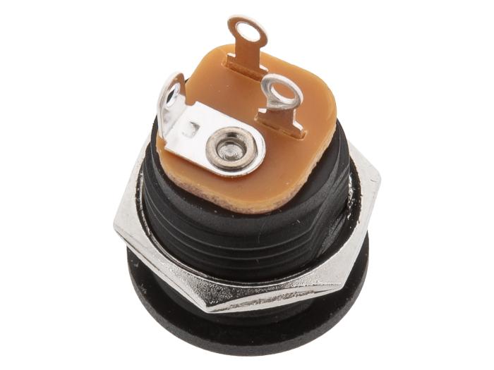 DC-jack 2.1x5.5x9.5mm chassi brytare @ electrokit (2 av 3)
