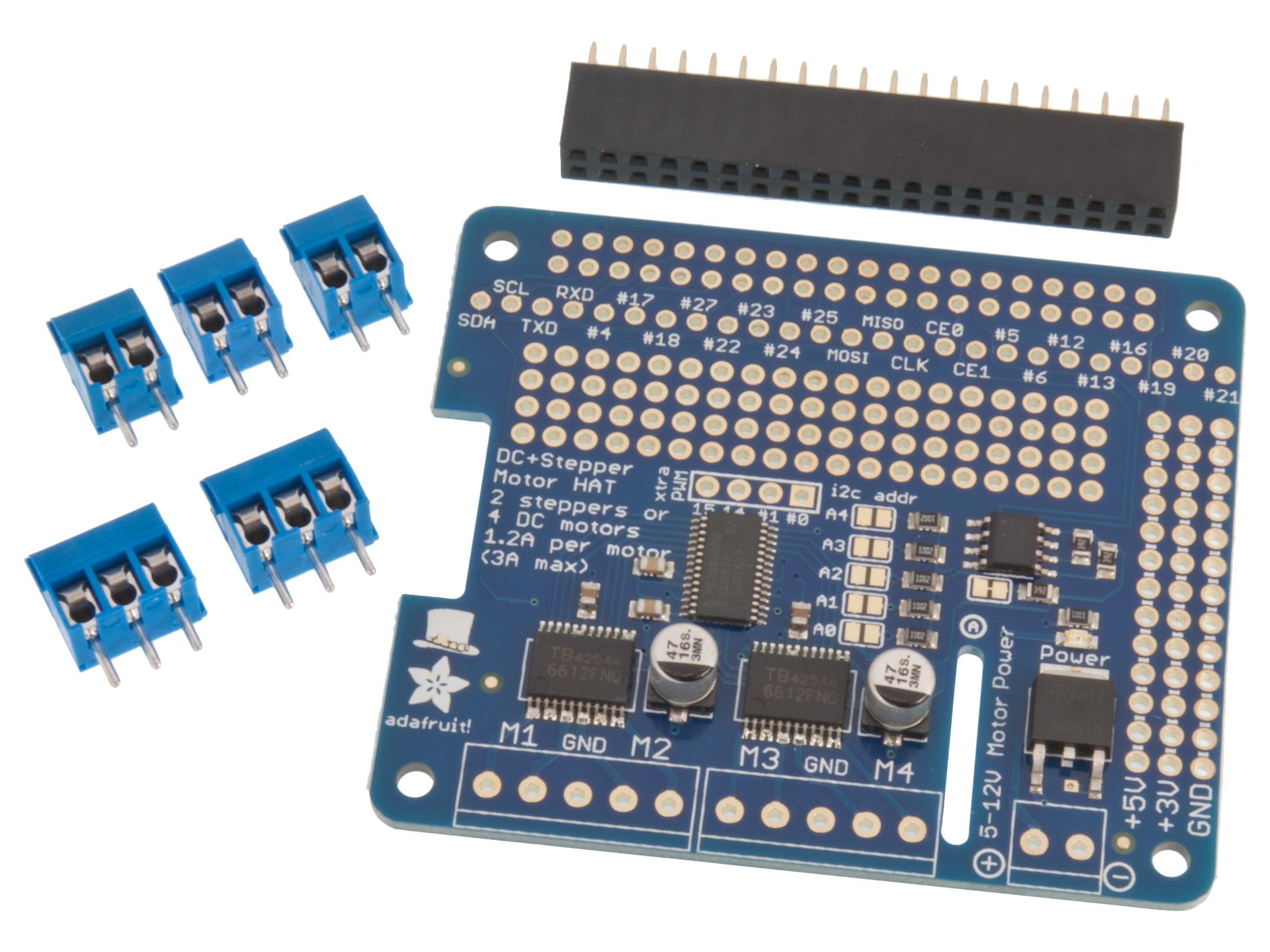 DC & Stepper Motor HAT för Raspberry Pi